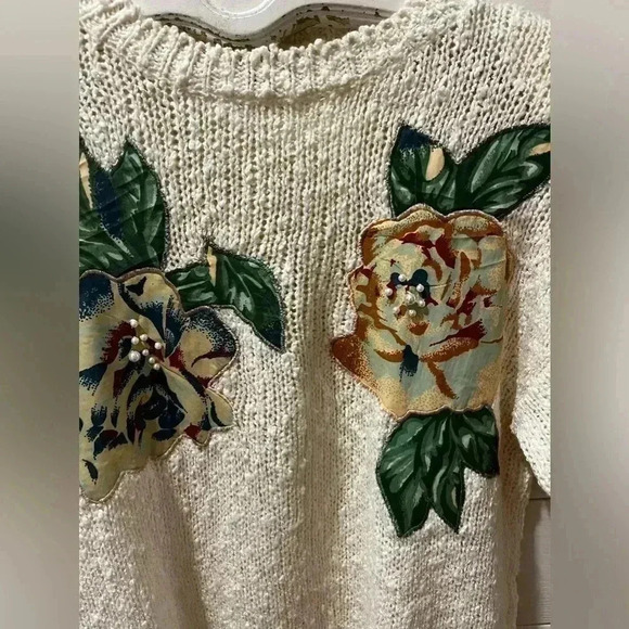 VINTAGE CROSS ROADS Short sleeves  knit 🌸 size S - Picture 5 of 7
